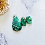 Large Sea Green Mixed Crescent Lake Variscite, Set of 3 Background