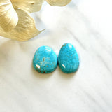 Large Sky Blue Freeform Royston Turquoise, Set of 2 Background