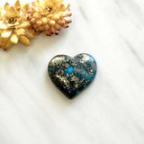 Large Sky Blue Heart Ithaca Peak Turquoise Background