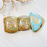 Large Sky Blue Mixed Royston Turquoise, Set of 3 Background