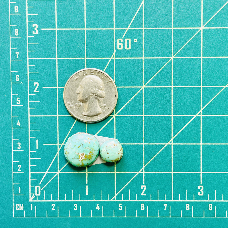 Small Mint Green Freeform Carico Lake Turquoise, Set of 2 Dimensions