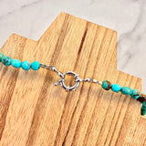 Stabilized Kingman Turquoise Mixed Necklace 18 Inches