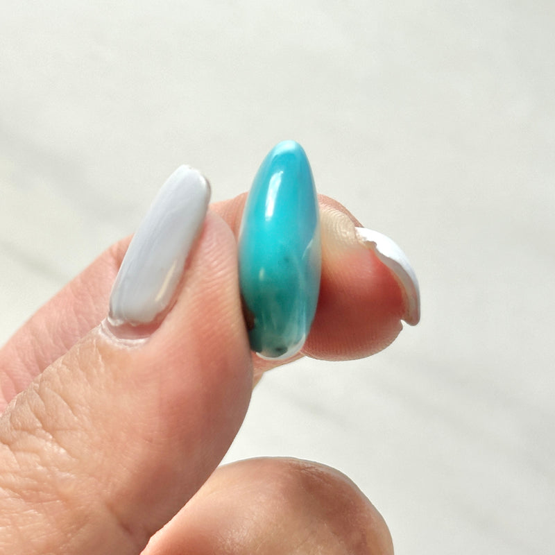 Medium Sky Blue Teardrop Ithaca Peak Turquoise