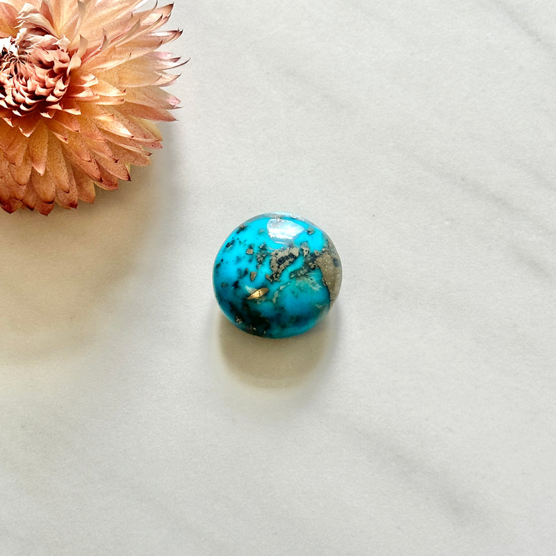 Large Sky Blue Round Ithaca Peak Turquoise