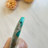 Large Sky Blue Freeform Fox Turquoise