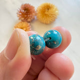 Medium Ocean Blue Round Ithaca Peak Turquoise, Set of 2
