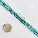 Ocean Blue Yungai Turquoise Rondelle Beads