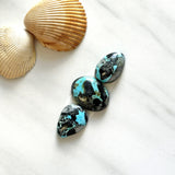 Medium Sky Blue Mixed Blue Moon Turquoise, Set of 3 Background