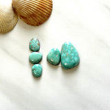 Small Sky Blue Mixed Lone Mountain Turquoise, Set of 5 Background