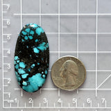 Large Ocean Blue Oval Yungai Turquoise Dimensions