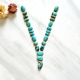 Small Sky Blue Mixed Royston Turquoise, Set of 25 Background