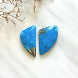 Large Sky Blue Freeform Ithaca Peak Turquoise, Set of 2 Background