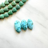 Medium Sky Blue Oval Sonora Turquoise, Set of 3 Background