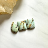 Medium Light Yellow Mixed Crescent Lake Variscite, Set of 3 Background