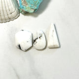 Medium White Mixed White Buffalo Dolomite, Set of 3 Background