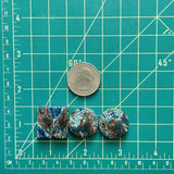 Medium Ocean Blue Mixed Shattuckite, Set of 3 Dimensions