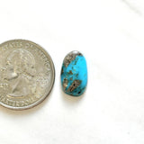 Small Sky Blue Oval Bisbee Turquoise Dimensions