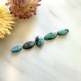 Small Sky Blue Mixed Carico Lake Turquoise, Set of 5 Background