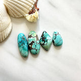 Medium Sky Blue Mixed Yungai Turquoise, Set of 4 Background