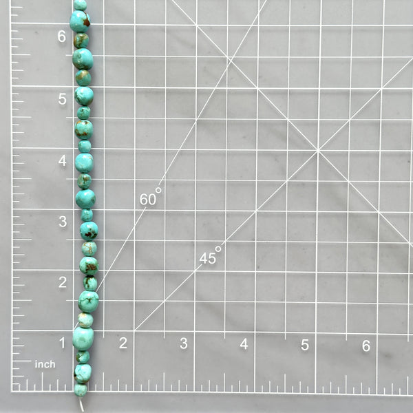 Sky Blue Fox Turquoise Nugget Beads Dimensions