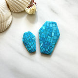 Large Sky Blue Freeform Inlay, Set of 2 Background