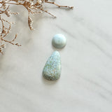 Large Faint Blue Mixed Sand Hill Turquoise, Set of 2 Background
