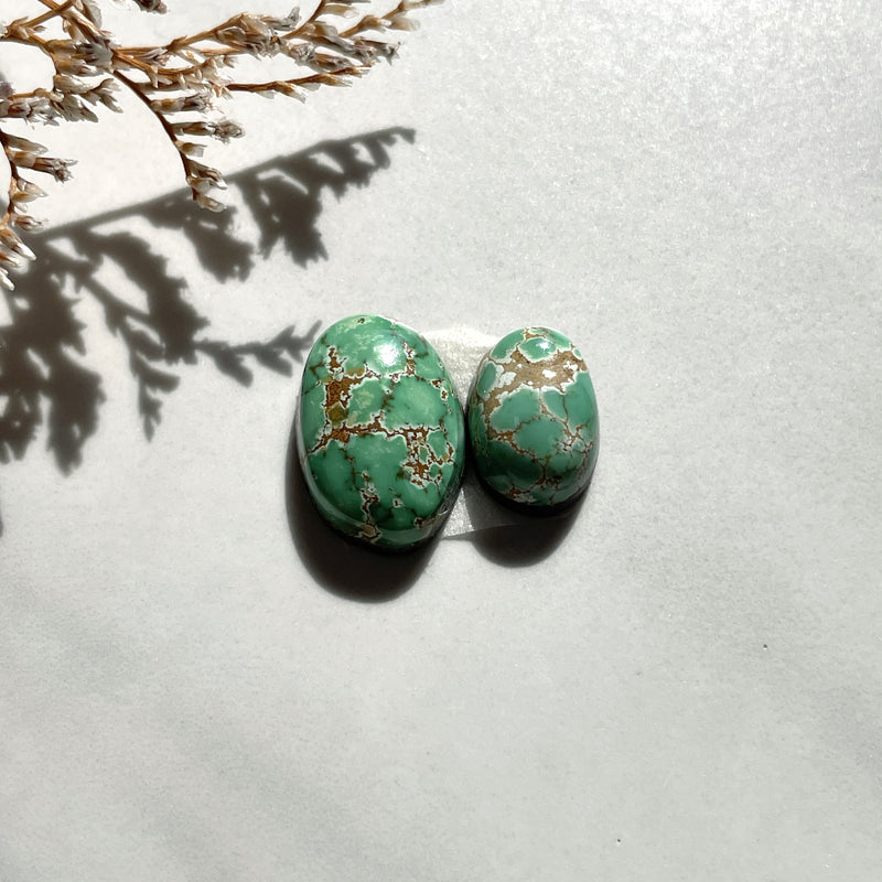 Small Sea Green Freeform Carico Lake Turquoise, Set of 2 Background