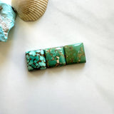 Medium Sea Green Square Namtso Lake Turquoise, Set of 3 Background