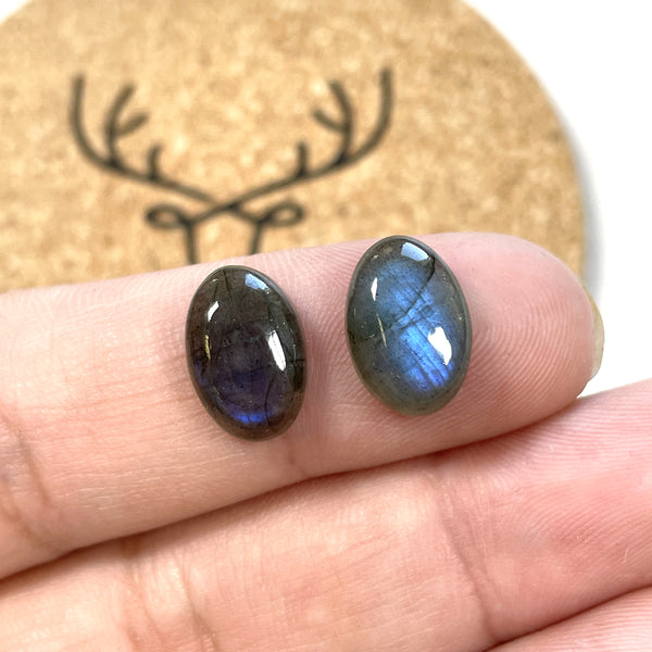 9x13mm Oval Labradorite, Set of 4