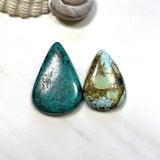 Large Mixed Teardrop Mixed Turquoise, Set of 2 Background