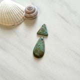 Medium Sea Green Mixed Giraffe Turquoise, Set of 2 Background