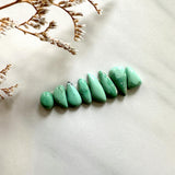 Small Mint Green Mixed Lucid Variscite, Set of 8 Background