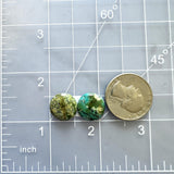 Small Mixed Round Mixed Turquoise, Set of 2 Dimensions