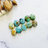 Small Mixed Oval Mixed Turquoise, Set of 10 Background