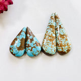 Large Sky Blue Teardrop Royston Turquoise, Set of 4 Background