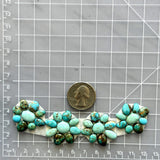 Small Mixed Mixed Number 8 Turquoise, Set of 36 Dimensions