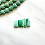 Small Mint Green Mixed Crescent Lake Variscite, Set of 5 Background