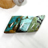 Medium Mixed Freeform Mixed Turquoise, Set of 3 Background