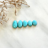 Small Sky Blue Mixed Kingman Turquoise, Set of 5 Background