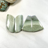 Large Mint Green Mixed Green Serpentine Serpentine, Set of 4 Background