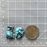 Medium Sky Blue Freeform Yungai Turquoise, Set of 2 Dimensions