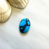 Large Sky Blue Oval Prince Egyptian Turquoise Background