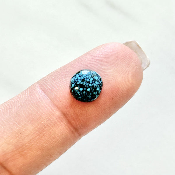 Small Ocean Blue Round Lander Blue Turquoise Background