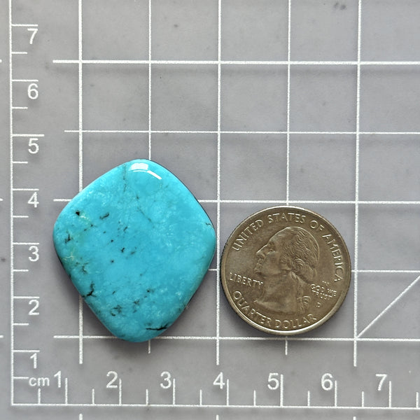 Large Sky Blue Freeform Kingman Turquoise Dimensions
