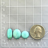 Small Sky Blue Mixed Kingman Turquoise, Set of 3 Dimensions