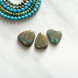 Medium Sky Blue Mixed Royston Turquoise, Set of 3 Background