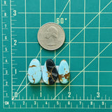 Medium Sky Blue Mixed Royston Turquoise, Set of 3 Dimensions