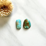 Medium Sky Blue Mixed Royston Turquoise, Set of 2 Background