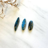 Medium Ocean Blue Mixed Ithaca Peak Turquoise, Set of 3 Background