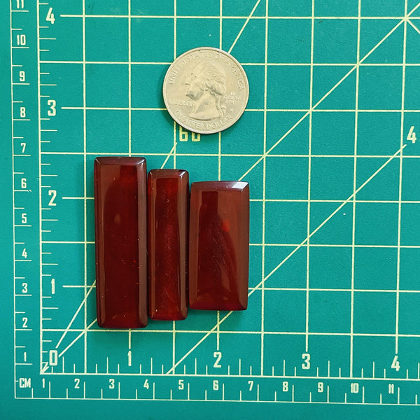 Large Red Bar Rosarita, Set of 3 Dimensions